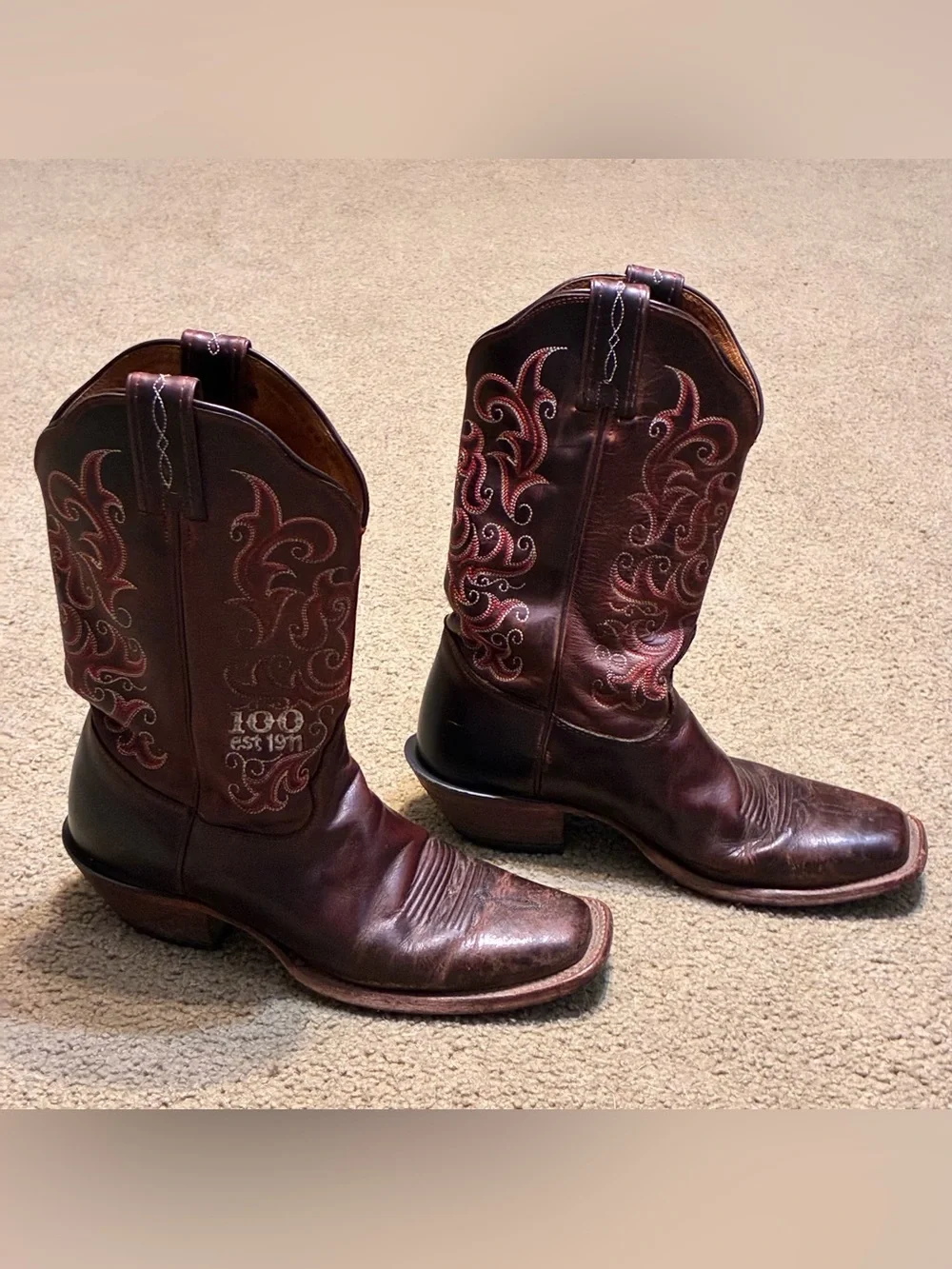 Tony Lama 100th Anniversary Centennial 1911-2011 Western Cowboy Boots Size 7B